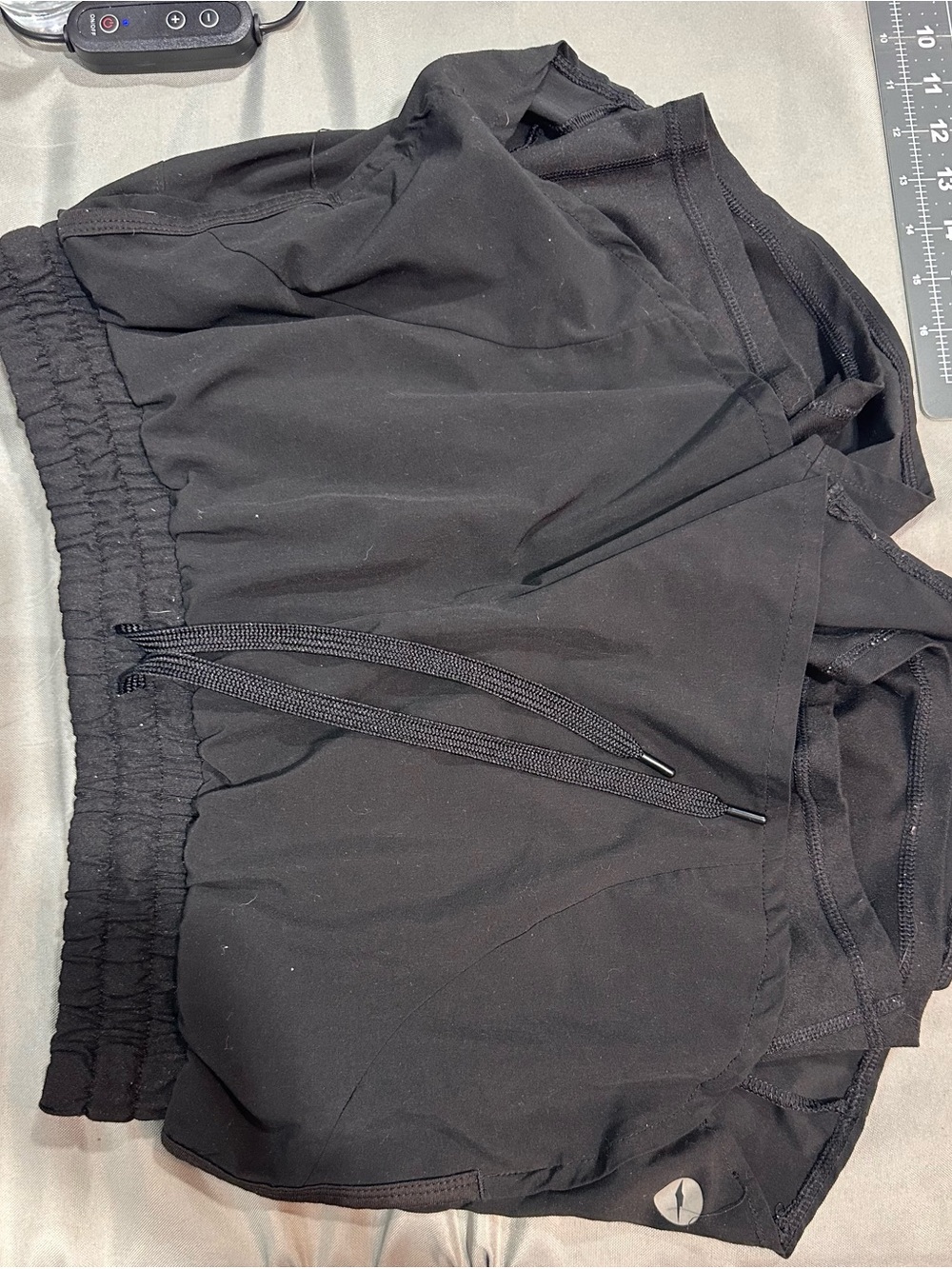 Avia Black Athletic Shorts with Elastic Waist